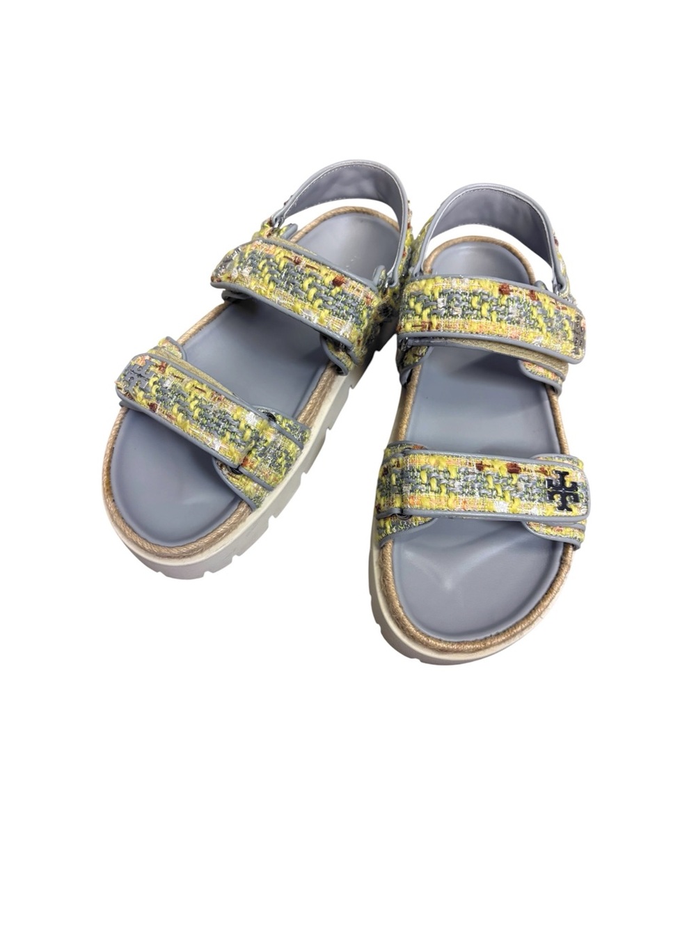 Tory Burch women Kira rope sports sandals Yellow Patterned - only worn once